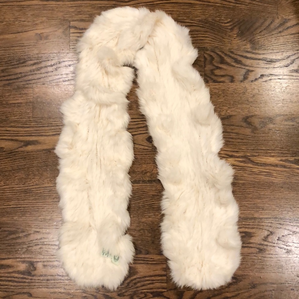 100% rabbit fur scarf